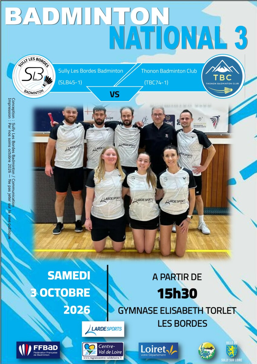 N3 Poule 4 45-SLB-1 N3 contre 74-TBC-1 N3